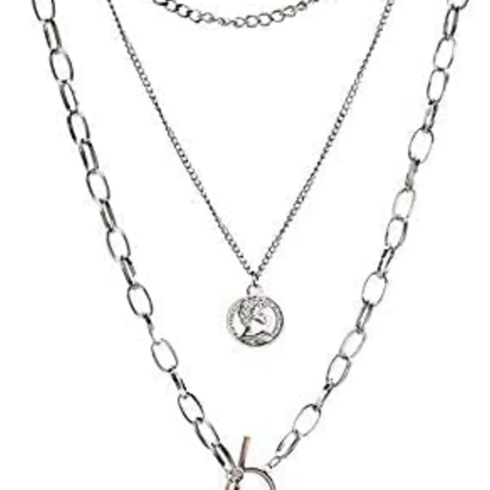 Punk Layered Chain Choker Necklace
